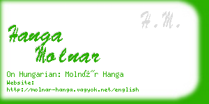 hanga molnar business card
